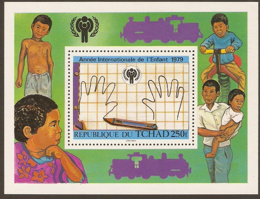Chad 1979 Year of the Child Sheet. SGMS565.