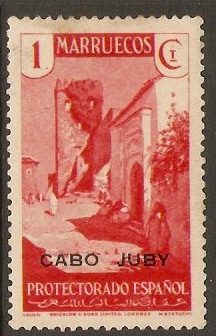 Cape Juby 1935 1c Scarlet. SG62.