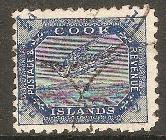 Cook Islands 1893 d Steel blue. SG11.