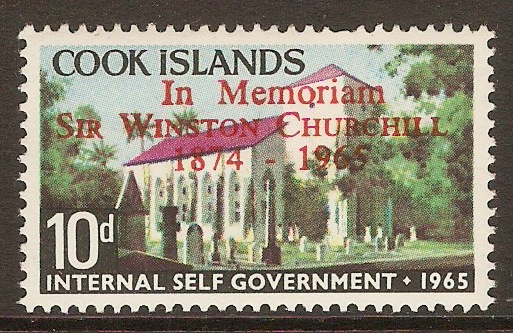 Cook Islands 1966 10d Churchill Commemoration Series. SG180.