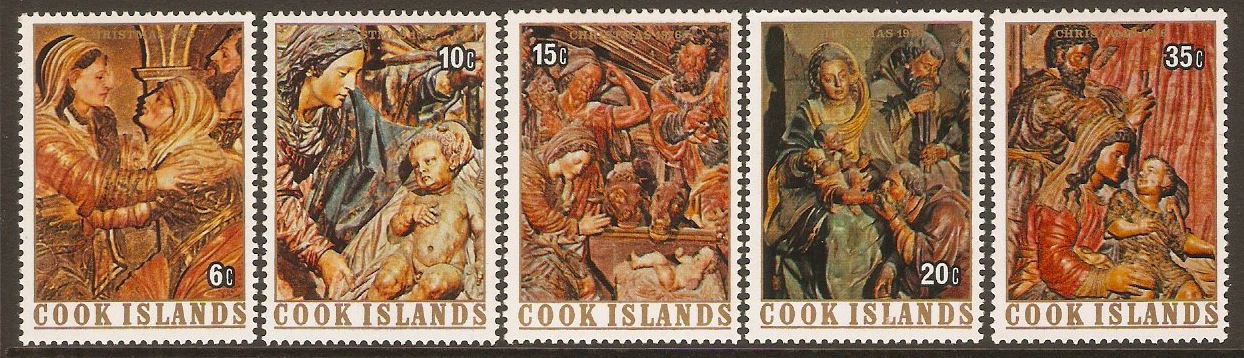 Cook Islands 1976 Christmas Set. SG556-SG560.