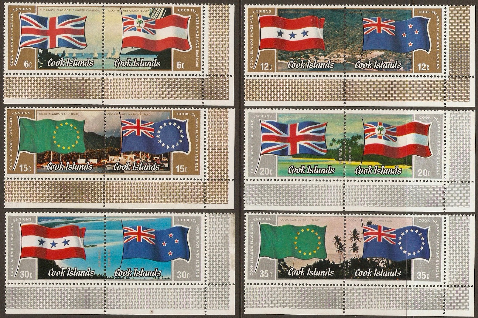 Cook Islands 1983 Flags and Ensigns Set. SG914-SG925.