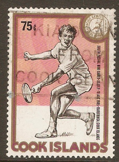 Cook Islands 1985 75c South Pacific Mini Games - Tennis. SG1046.
