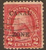 Canal Zone 1925 2c Carmine. SG86.
