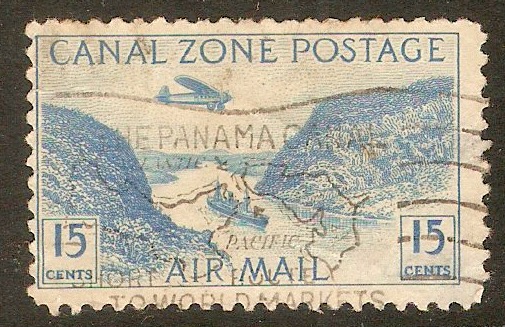 Canal Zone 1931 15c Blue. SG130.