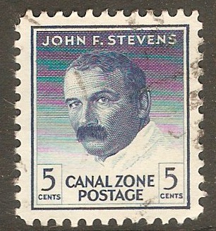Canal Zone 1946 5c Blue. SG191.
