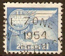 Canal Zone 1951 21c Pale blue. SG205.
