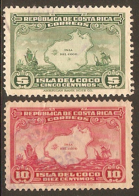 Costa Rica 1936 Cocos Islands & Columbus set. SG226-SG227.