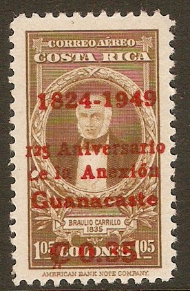 Costa Rica 1949 35c on 1col.05 Air - Overprint series. SG473.