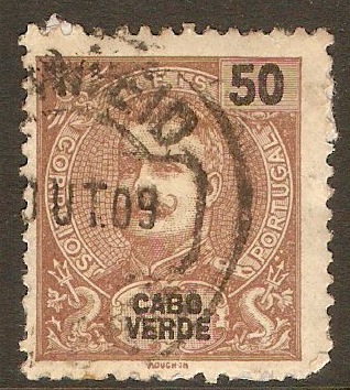 Cape Verde Islands 1903 50r Brown. SG113.