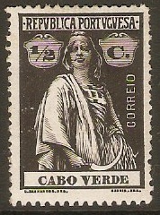 Cape Verde Islands 1920 c Black. SG210.