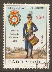 Cape Verde 1965 50c Military Uniforms series. SG394.