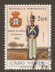 Cape Verde 1965 2E.50 Military Uniforms series. SG397.