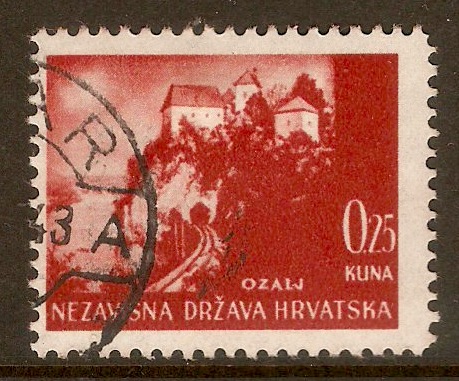 Croatia 1941 25b Pictorial series. SG32.