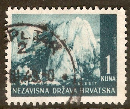 Croatia 1941 1k Pictorial series. SG35.