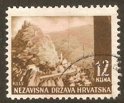 Croatia 1941 12k Pictorial series. SG46.