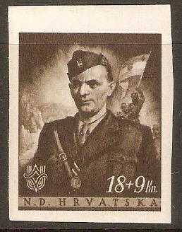Croatia 1944 18k +9k Youth Fund series. SG133.