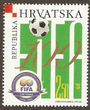 Croatia 2004 2k.50 FIFA Centenary Stamp. SG766.