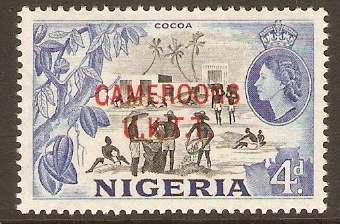 Cameroons Trust Territory 1960 4d Black and blue. SGT6.