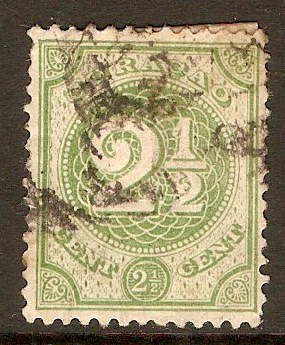 Curacao 1889 2c Pale green. SG39a.