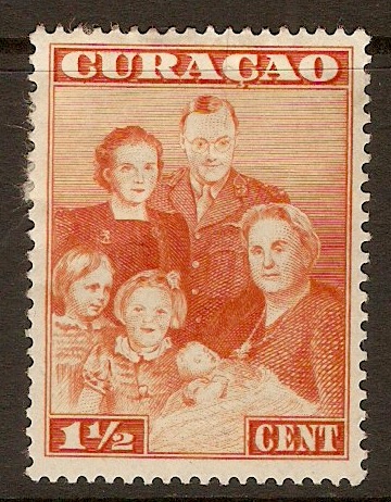 Curacao 1943 1c Royal Family Series. SG216.