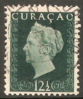 Curacao 1948 12c Blue-green. SG287.