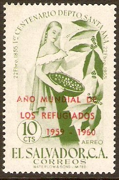 El Salvador 1960 10c Green. SG1139.