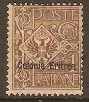 Eritrea 1903 1c Brown. SG19.