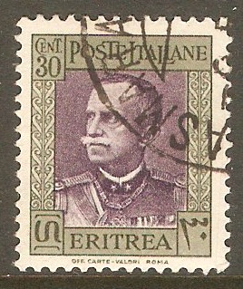 Eritrea 1931 30c Purple and olive-green. SG193.