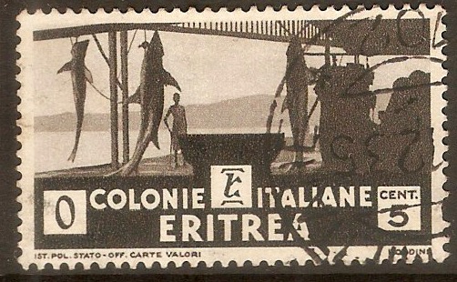 Eritrea 1933 5c Black. SG200.