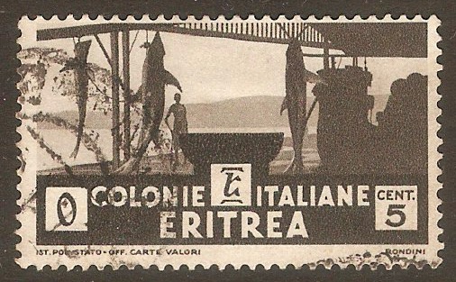 Eritrea 1933 5c Black. SG200.