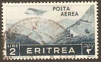Eritrea 1936 2l Slate-blue. SG244.