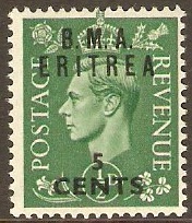 Eritrea 1948 5c on d Pale green. SGE1.