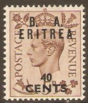 Eritrea 1950 40c on 5d Brown. SGE18.