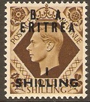 Eritrea 1950 1s on 1s Bistre-brown. SGE22. - Click Image to Close