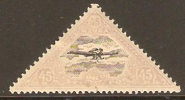 Estonia 1924 45m Black and violet Air stamp. SG55B.