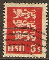 Estonia 1928 5s Red. SG76.
