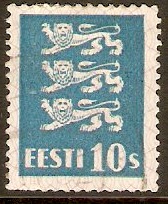 Estonia 1928 10s Blue. SG78.