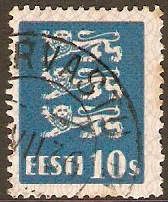 Estonia 1928 10s blue. SG78.