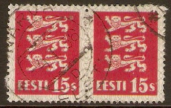 Estonia 1928 15s Red. SG80a.