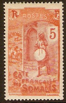 French Somali Coast 1922 5c Brown-red and red. SG195.