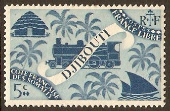 Djibouti 1943 5c Grey-blue. SG361.