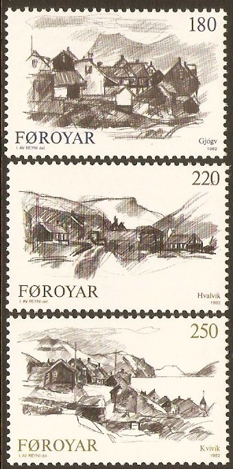 Faroe Islands 1982 Villages Set. SG71-SG73.
