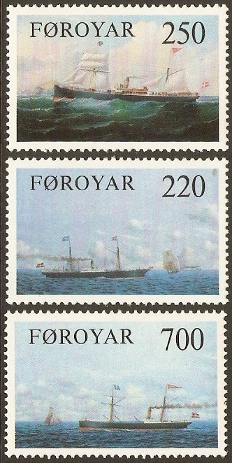 Faroe Islands 1983 Liners Set. SG78-SG80.