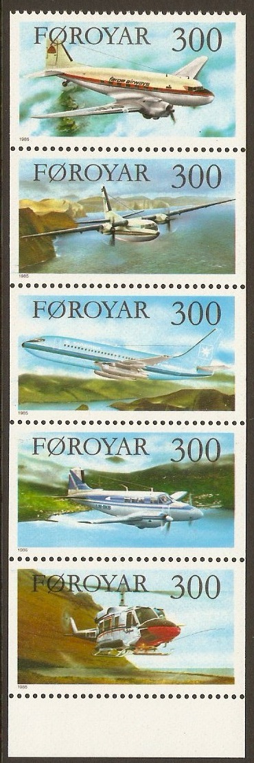 Faroe Islands 1985 Aircraft Set. SG12a.