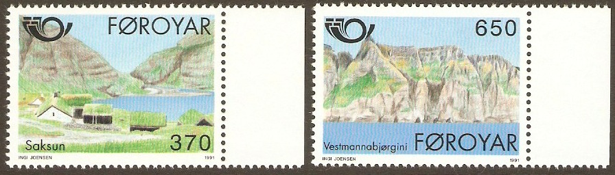 Faroe Islands 1991 Nordic Postal Cooperation Set. SG214-SG215.