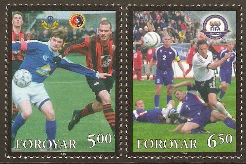 Faroe Islands 2004 Football Set. SG466-SG467.