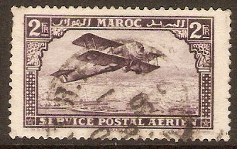 French Morocco 1922 2f Blackish violet. SG121a.