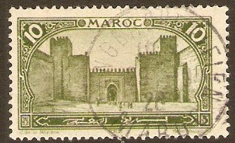 French Morocco 1923 10c Green. SG127.
