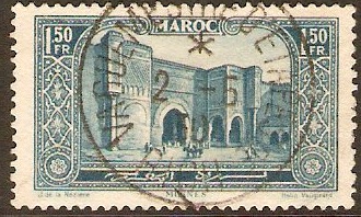 French Morocco 1923 1f.50 Prussian blue. SG144.